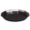 Service Ideas Paneled Tray with Removable Insert, 9"diameter, Stainless Steel, Black Onyx TRPN119RIBSBX - alternate 3